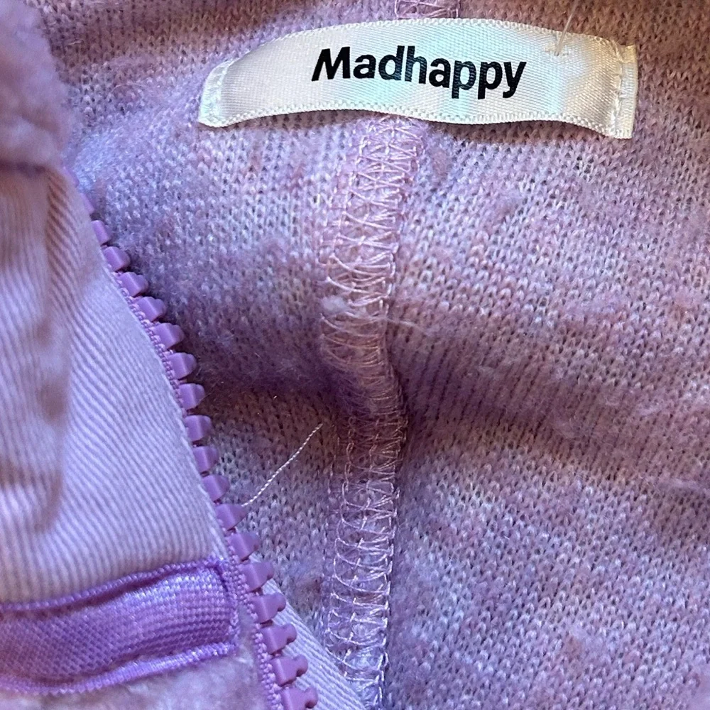 Madhappy Fall Sherpa Half Zip size Small in Lilac - Picture 6 of 9